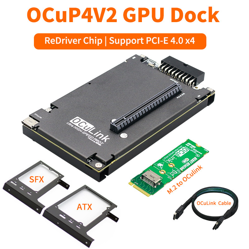 Oculink Egpu Mini Pc - OCuP4V2 OCuLink GPU 도크 리드라이버 칩